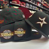 Image 3 of New Era 59Fifty Black Brick Red GLOW