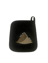 Image 1 of Pot Holder Mitt Black Glove/Whole Set