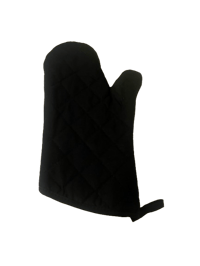 Image 3 of Pot Holder Mitt Black Glove/Whole Set
