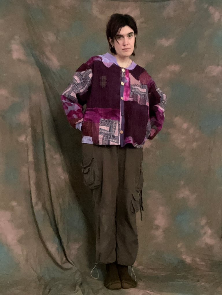 purple compost jacket Image 3