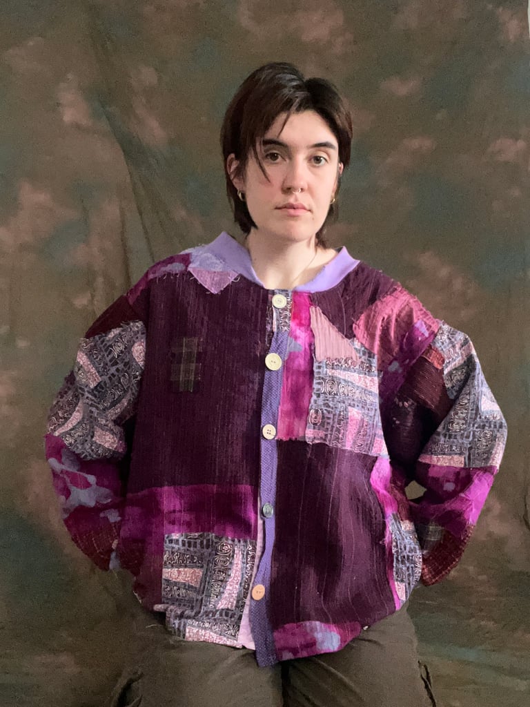 purple compost jacket