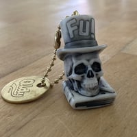 Image 2 of FU! SKULL KEYCHAIN
