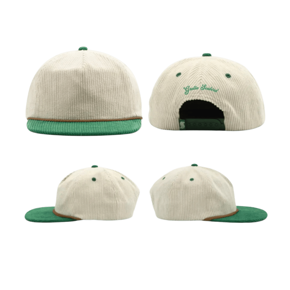 Image of Cream & Kelly Green Gretta Hat (1 left)