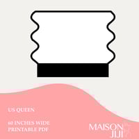 Printable  Curve Headboard Templates