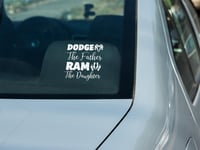 Image 1 of Dodge The Father Ram The Daughter Car Decals(1 or2 Pack).