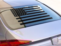Image 1 of USA Flag Permanent Car Decal(1 or 2 Pack).