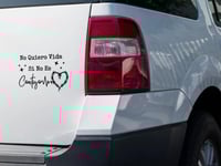 Image 1 of No Quiero Vida Car Decal(1 or 2 pack).