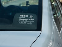 Image 1 of Wumbo(1-2 Pack) Permanent Car Decal.