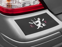 Image 1 of Not Empty Gas Tank Permanet Car Decal(1 or 2 Pack) for gas cap.