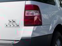 Image 2 of Send Nudes Car Decal permanet Vinyl(1 or 2 Pack). 