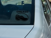 Image 2 of Chicago Bean Car Decal(1 or 2 pack)