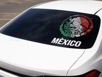 Image 3 of Mexico Tri-Color Permanent Car Decal(1-2 Pack).