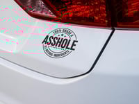 Image 3 of A**Hole Car Decal(1 or 2 pack).