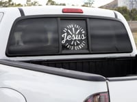 Image 3 of Do You Follow Jesus This Close Car Decal(1 or 2 Pack).