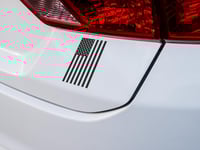 Image 4 of USA Flag Permanent Car Decal(1 or 2 Pack).