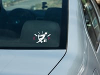 Image 3 of Not Empty Gas Tank Permanet Car Decal(1 or 2 Pack) for gas cap.