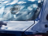 Image 4 of A**Hole Car Decal(1 or 2 pack).