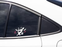 Image 4 of Not Empty Gas Tank Permanet Car Decal(1 or 2 Pack) for gas cap.