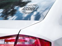 Image 5 of A**Hole Car Decal(1 or 2 pack).