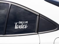 Image 5 of Amo Mi Toxico/a Permanent Vinyl Car decal(1 or 2 Pack).