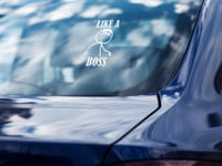 Image 1 of Like A Boss Car Decal(1 or 2 Pack).