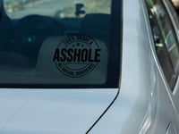 Image 6 of A**Hole Car Decal(1 or 2 pack).