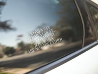 Image 3 of Men Cheat, 80% Not The Father Quote Car Decal(1 or 2 pack).