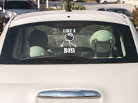Image 3 of Like A Boss Car Decal(1 or 2 Pack).
