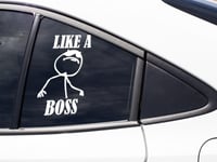 Image 5 of Like A Boss Car Decal(1 or 2 Pack).