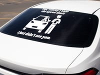 Image 4 of Sorry Officer I Didn't See You Funny Permanent Car Decal(1 or 2 Pack).