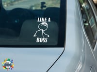Image 6 of Like A Boss Car Decal(1 or 2 Pack).