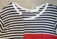 Image 2 of Yohji Yamamoto Pour Homme cotton/rayon striped shirt, size 3 (M)