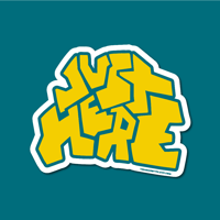 Just Here | 3.5" Sticker