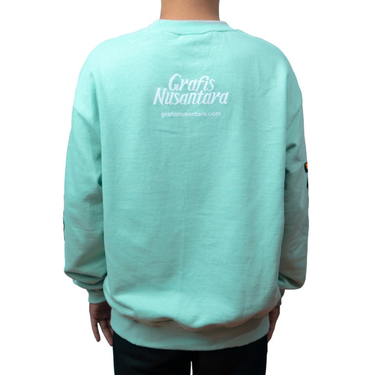 Aqua Crewneck Image 4