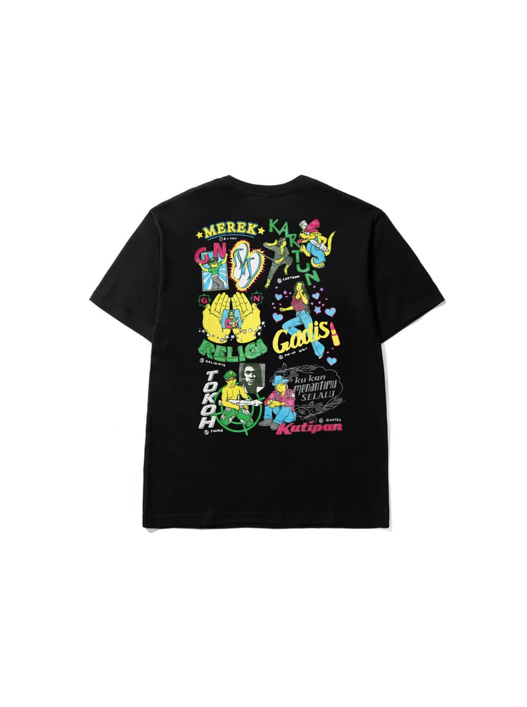 Pop Dan Trendi Black Short Tee Image 2