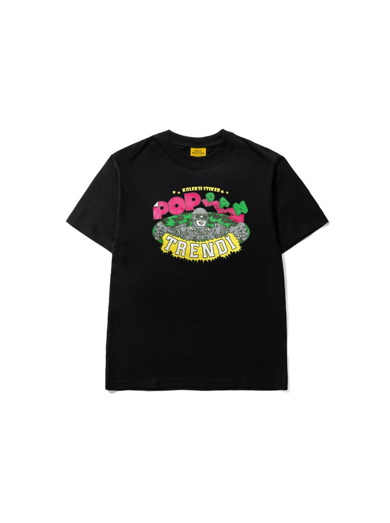 Pop Dan Trendi Black Short Tee