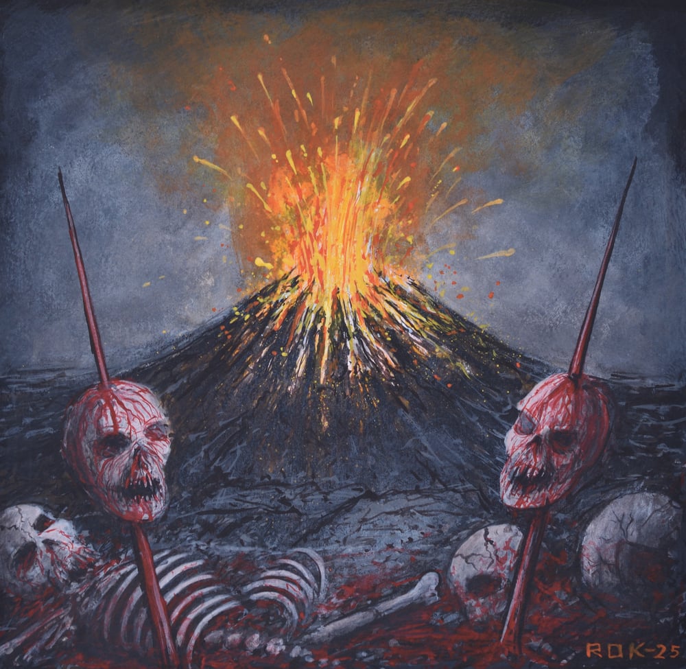 Image of VOLKANIKK - Small original painting