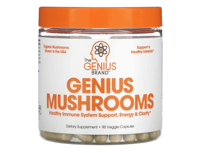 Image 1 of The Genius Brand, Genius Mushrooms, 90 Veggie Capsules