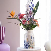 Image 3 of  Flower Garden Milk Can Vase