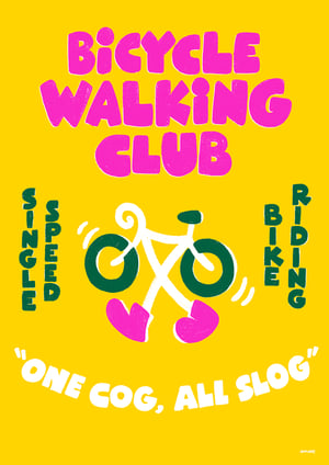 Bicycle Walking Club Poster