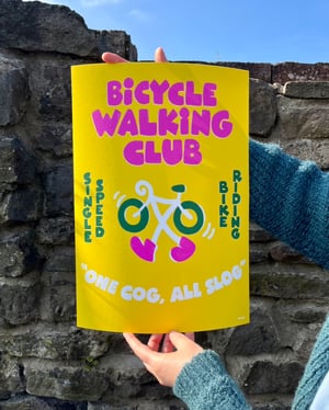 Bicycle Walking Club Poster