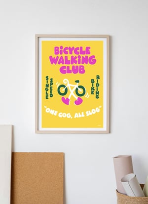 Bicycle Walking Club Poster