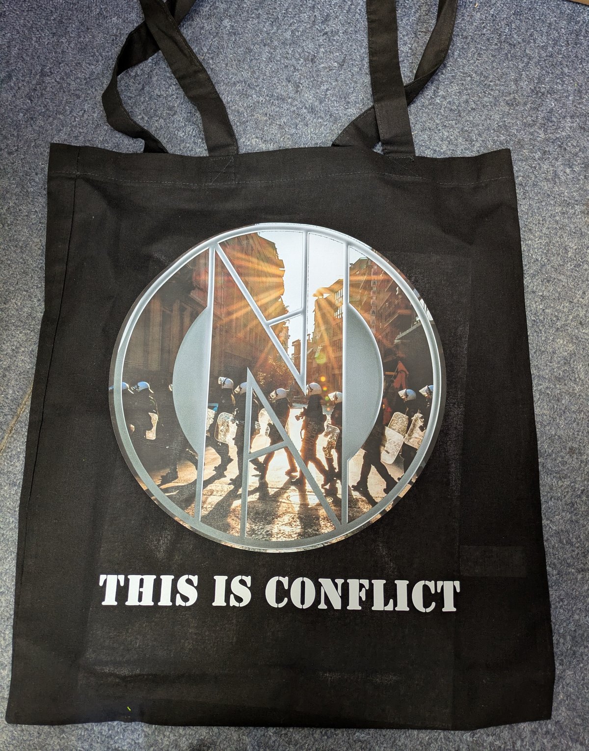 Image of THIS IS CONFLICT Tote Bag