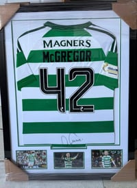 Callum McGregor signed and framed shirt 7525