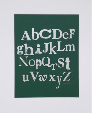 Vintage Letterpress Alphabet Prints