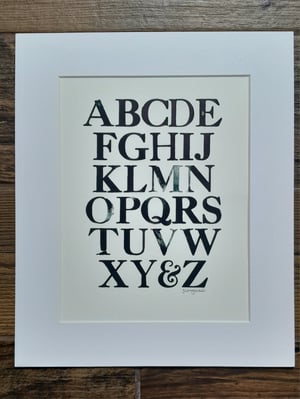 Vintage Letterpress Alphabet Prints