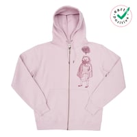 Image 1 of Red Riding Wolf Organic Zip-Up Hoodie 