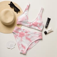 Image 4 of Recycled high-waisted bikini Pink