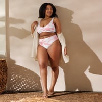 Image 3 of Recycled high-waisted bikini Pink