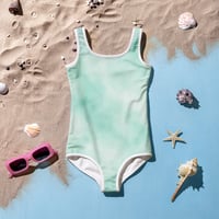 Image 5 of All-Over Print Kids Swimsuit Seafom